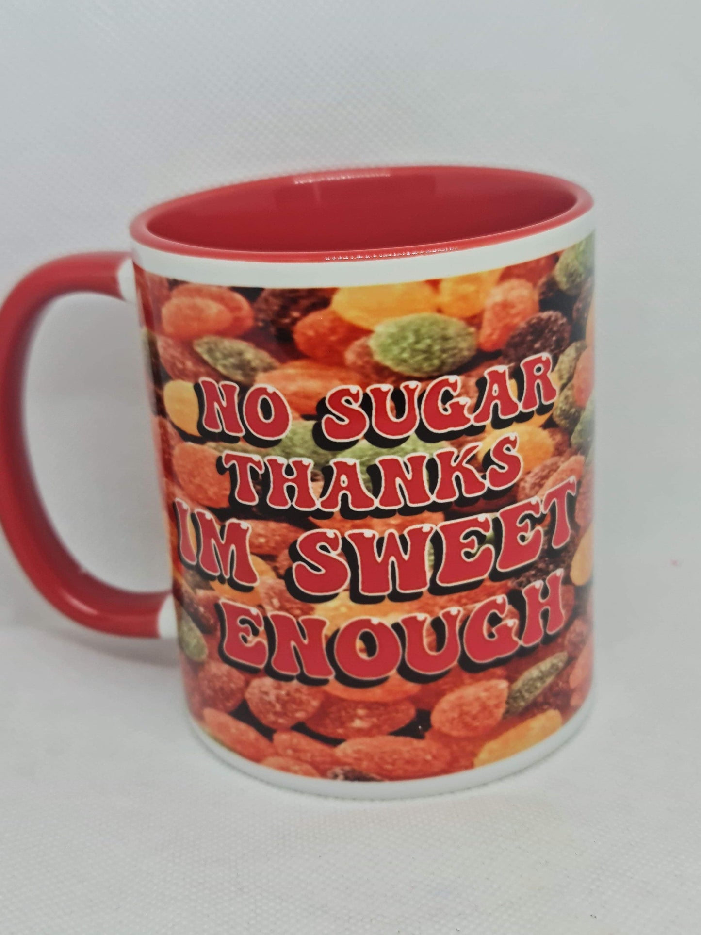 No sugar am sweet enough, retro sweet, jelly for mug