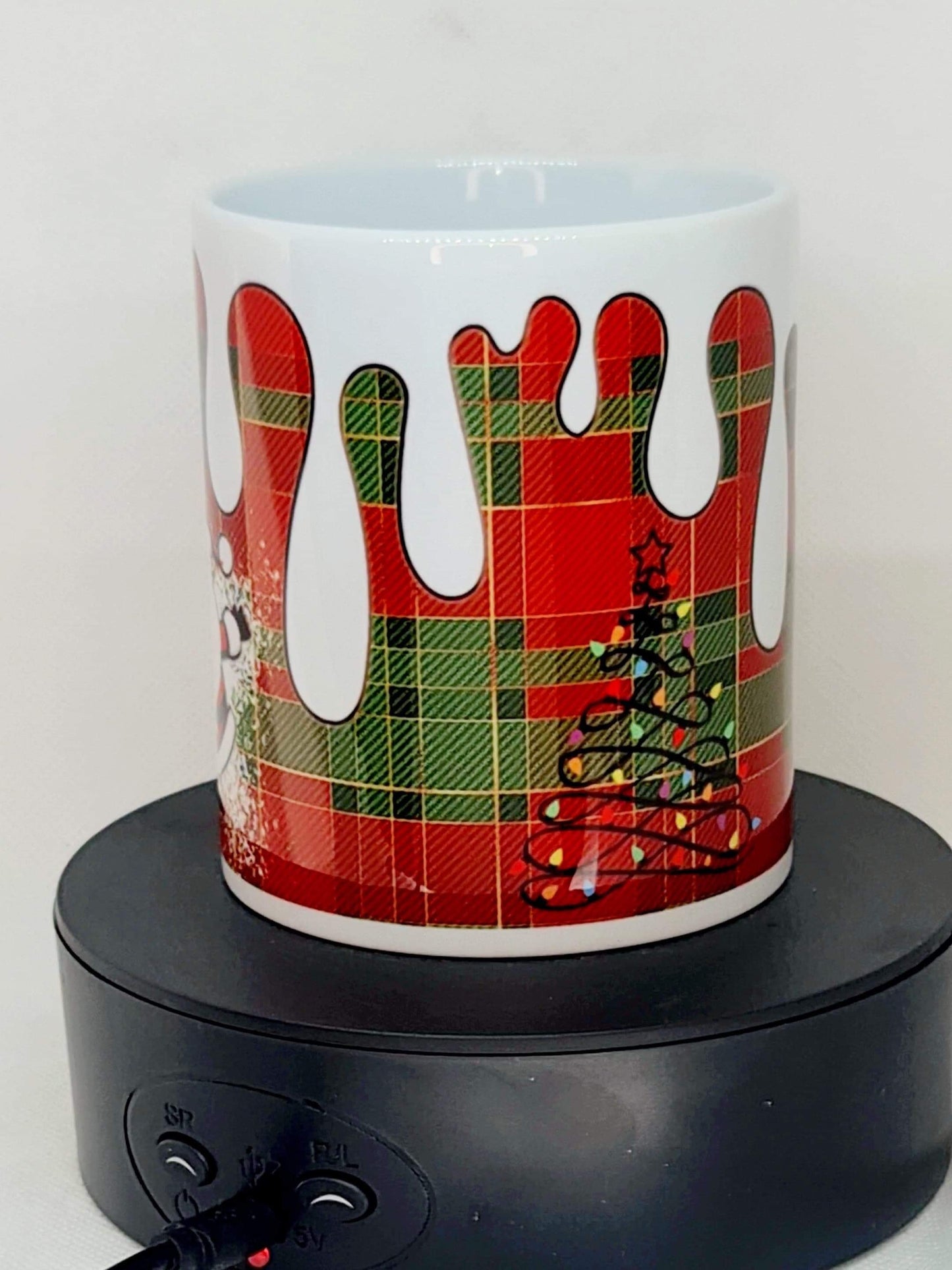 Tartan Santa Xmas, Christmas mug