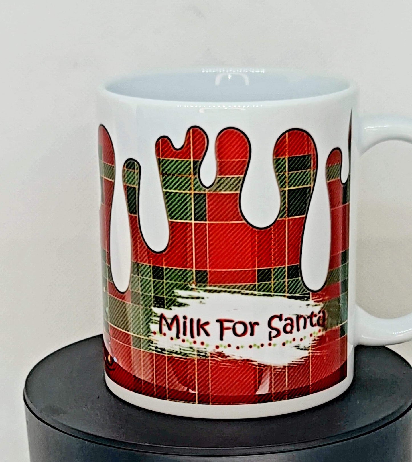 Tartan Santa Xmas, Christmas mug
