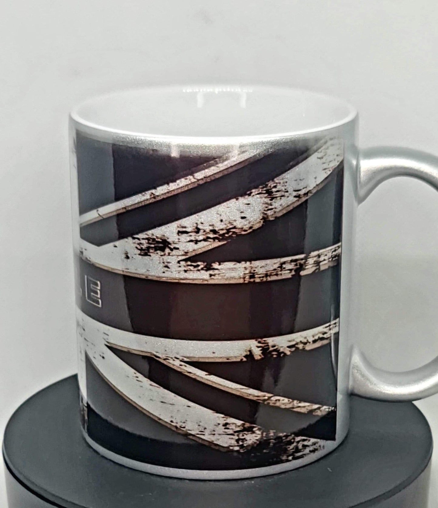 Great Britain Personalised Black Union Jack england flag Printed mug