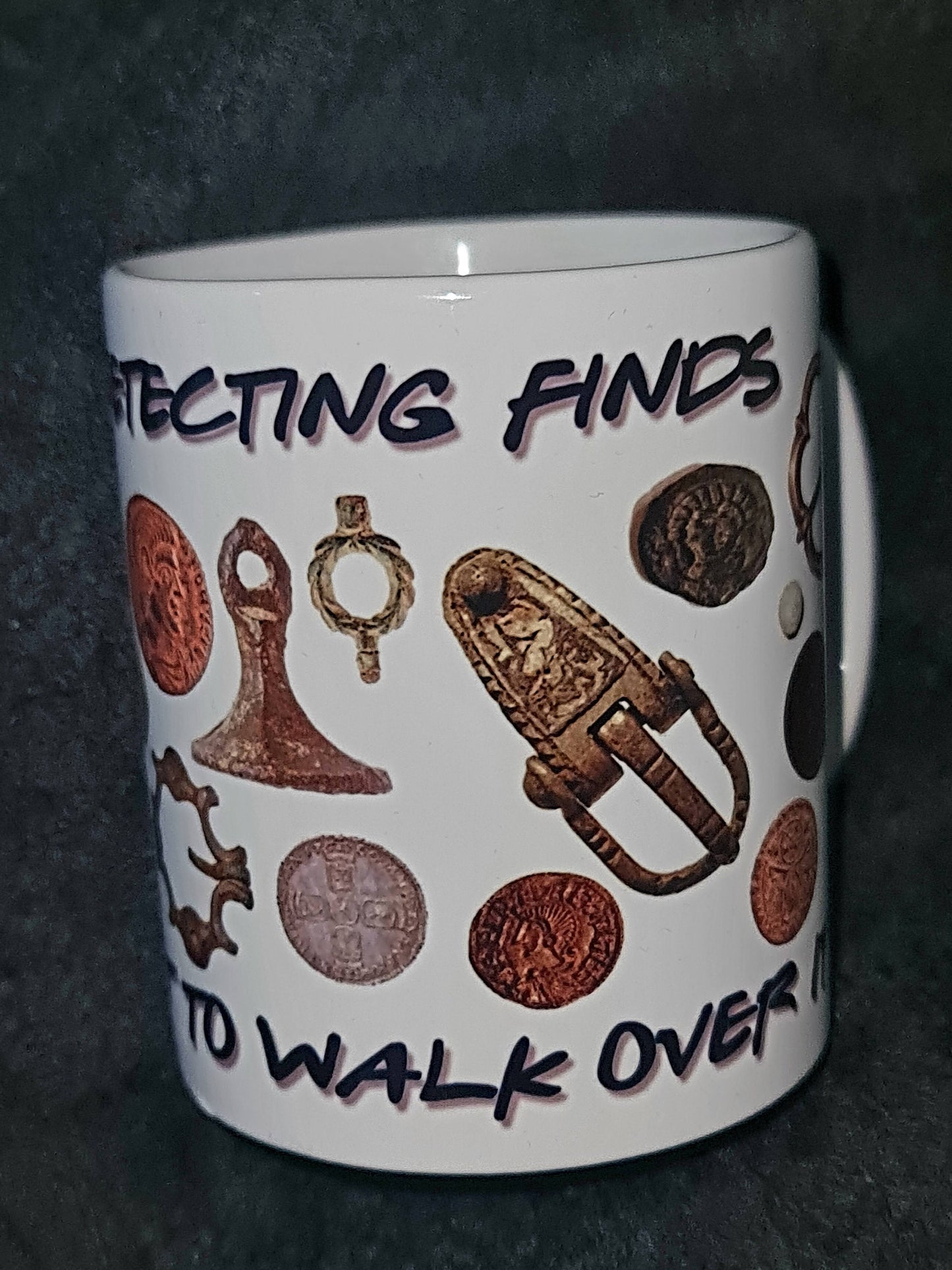 White Metal Detecting Finds Mug