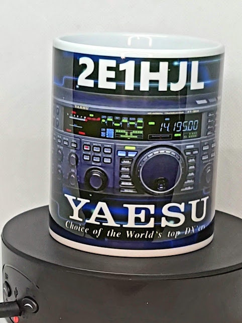 YAESU FT950 HF Amateur Radio Personalised Callsign Mug