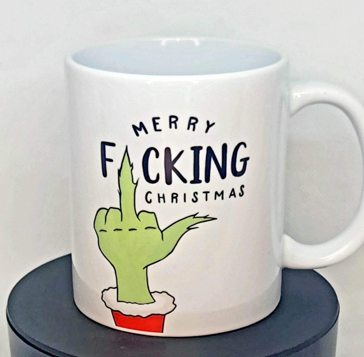Merry Christmas, grinch festive, Xmas mug
