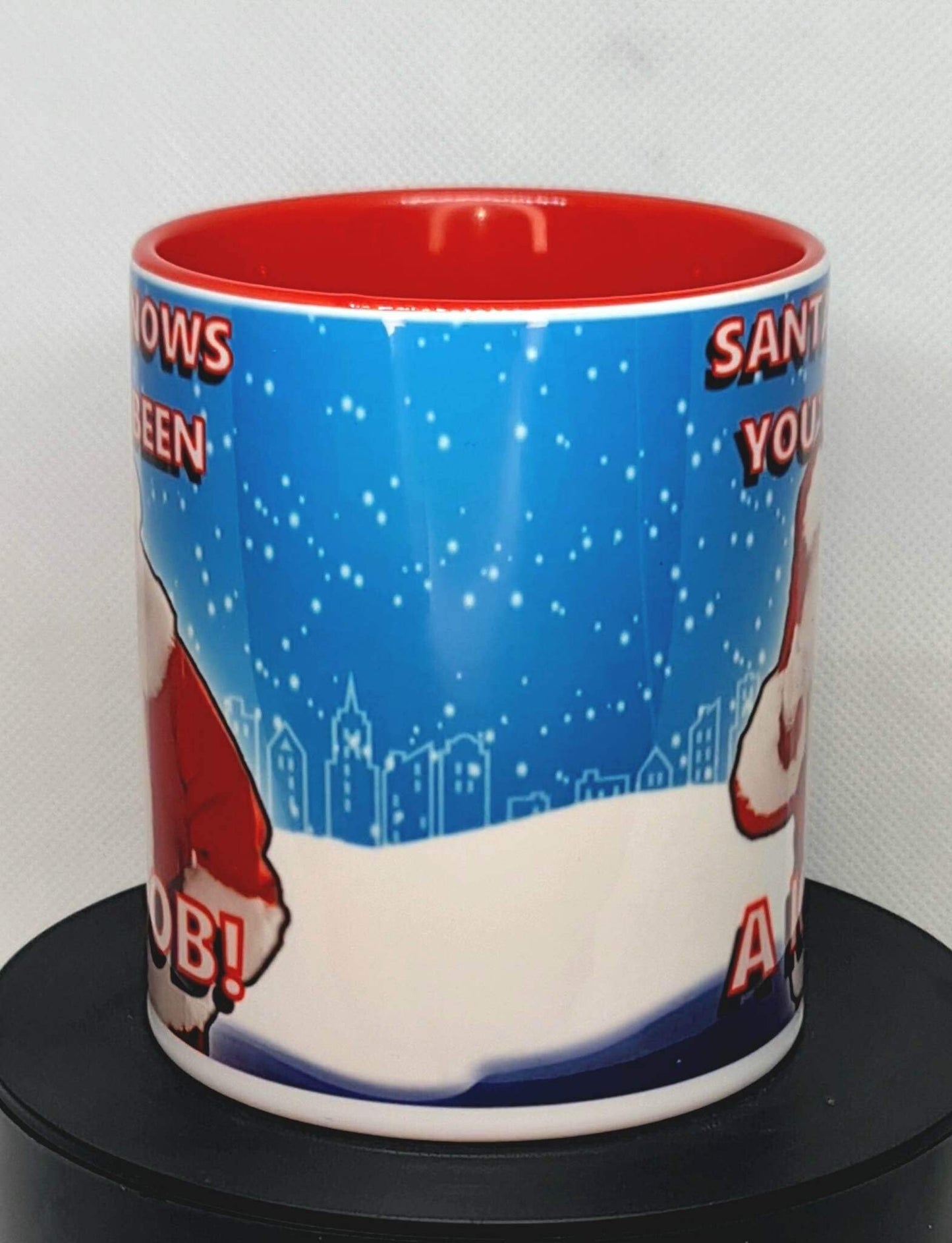 Santa knows you've been a knob Mug
