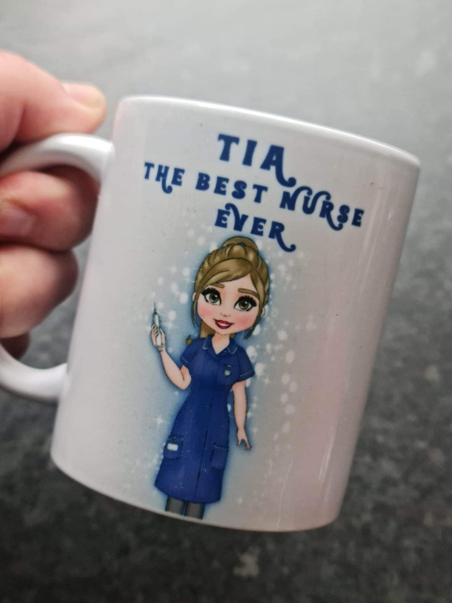Personalised nurse cup