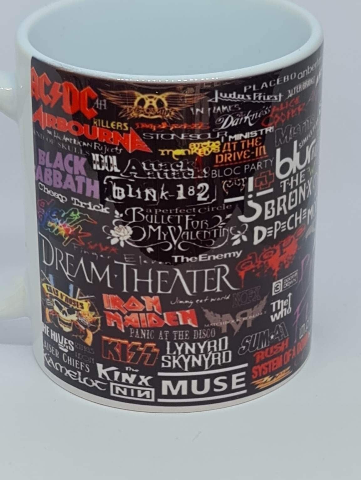 Heavy metal rockstars band mug