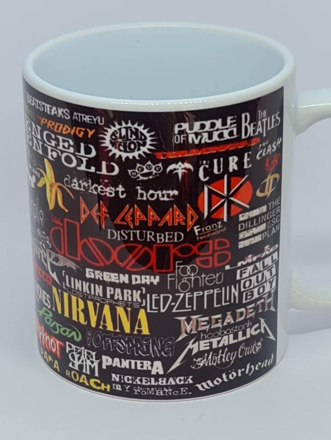 Heavy metal rockstars band mug