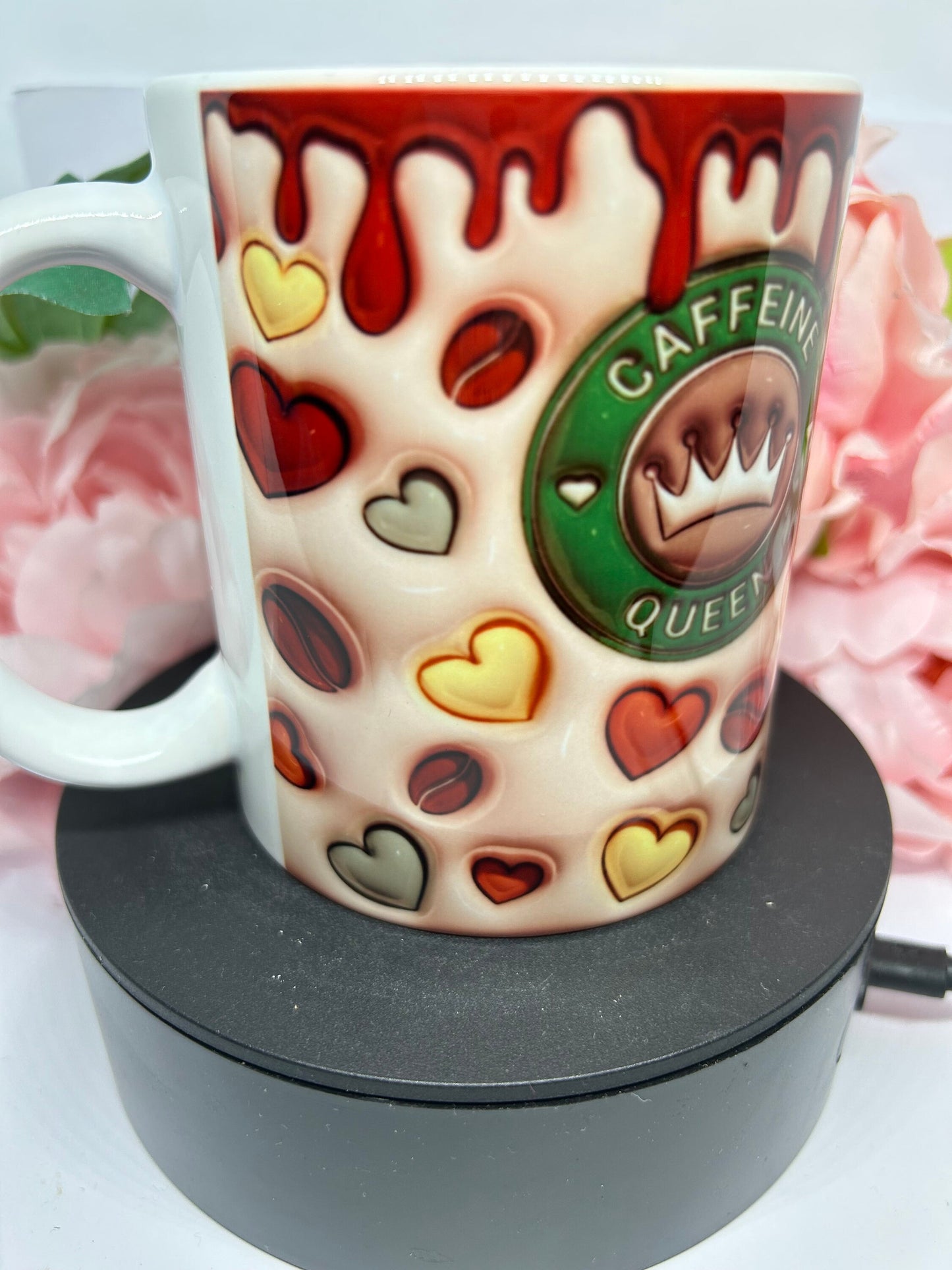 Caffeine queen 3D design mug