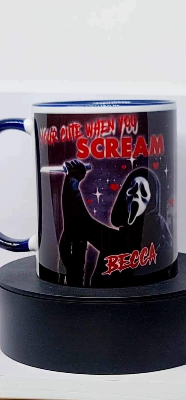 Personalised Scream mug