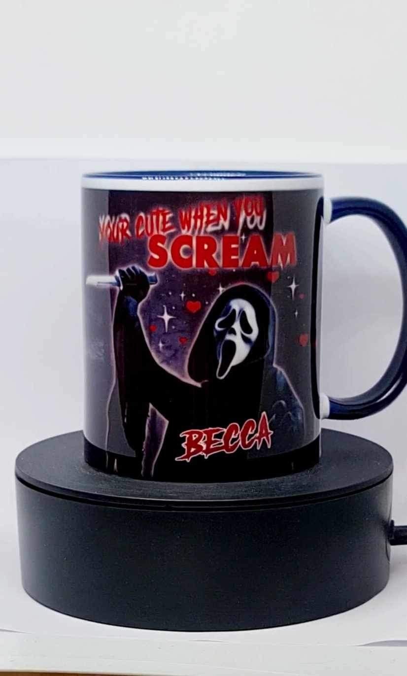 Personalised Scream mug