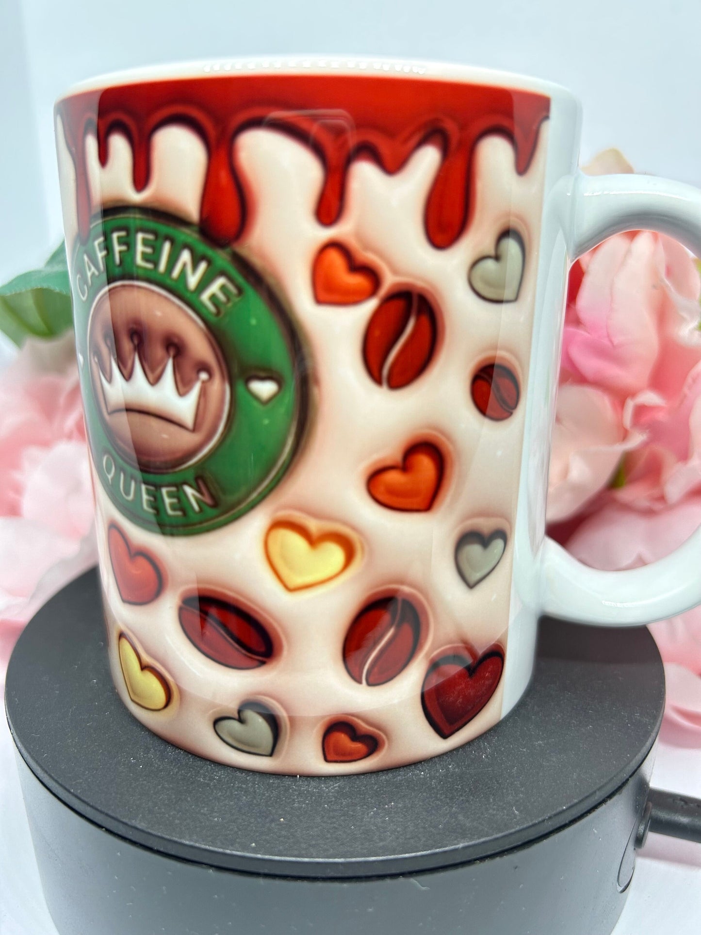 Caffeine queen 3D design mug