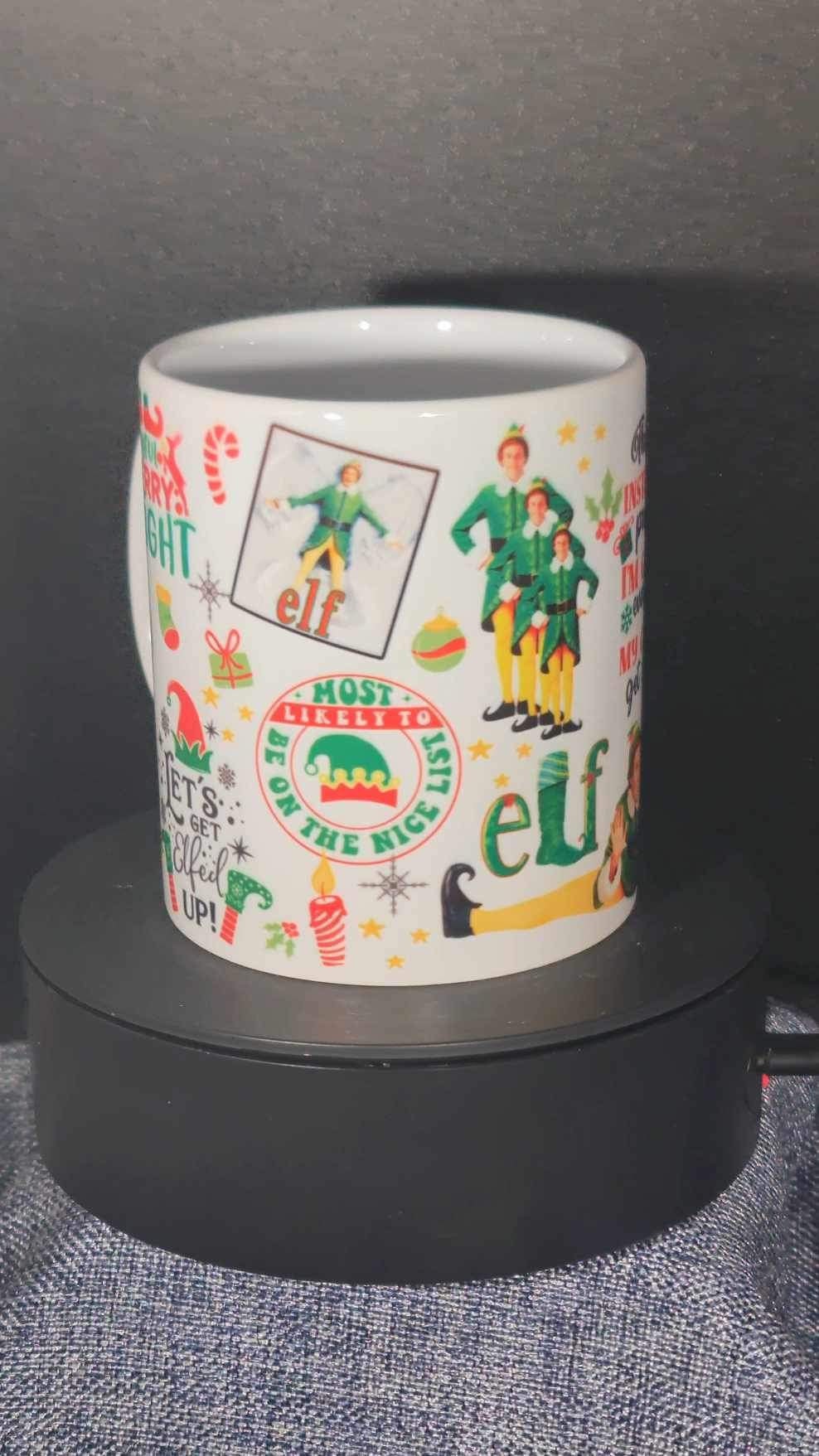 11oz elf Christmas mug