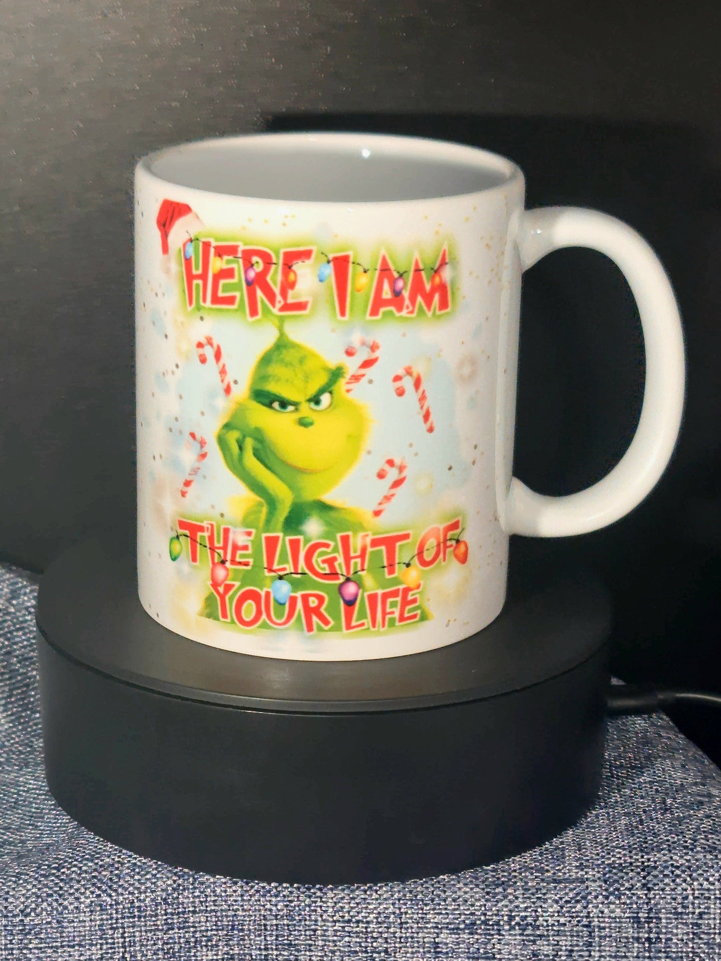 The light of my life Grinch Mug