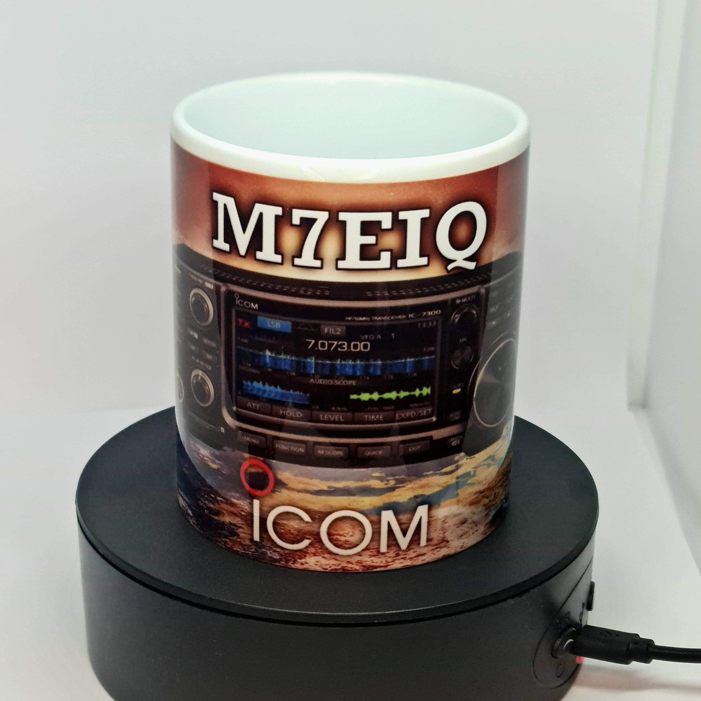 Icom ic7300 HF Amateur Radio Personalised Callsign Mug