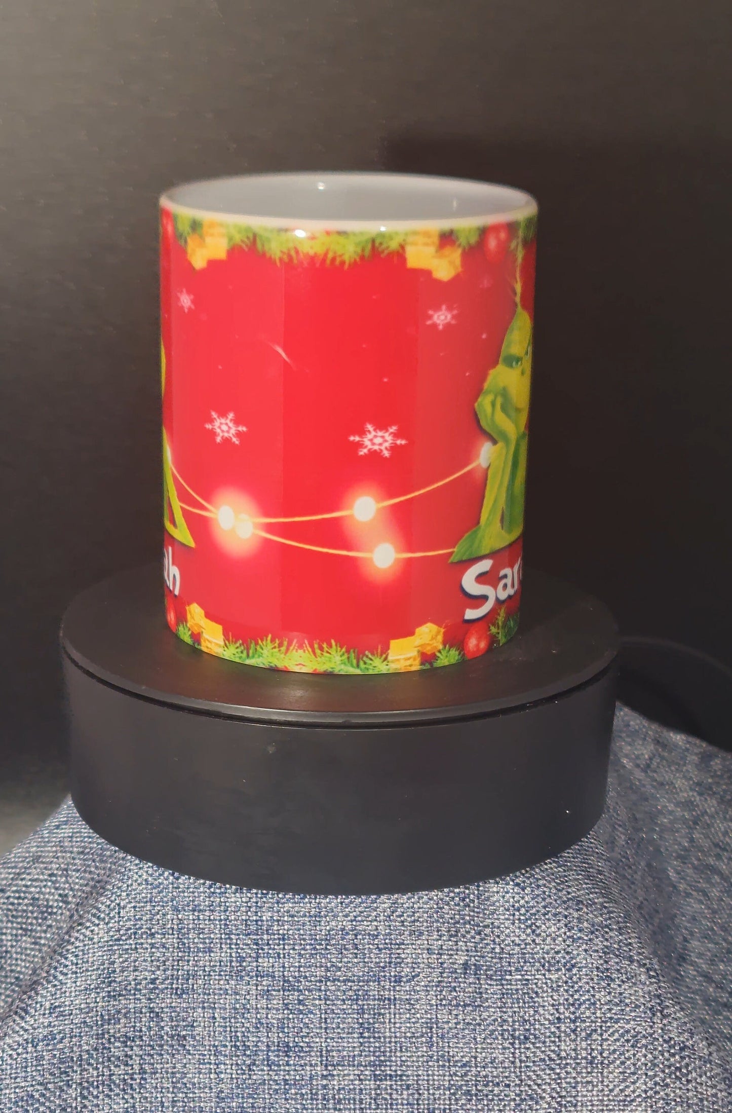 Personalised Grinch Christmas Mug