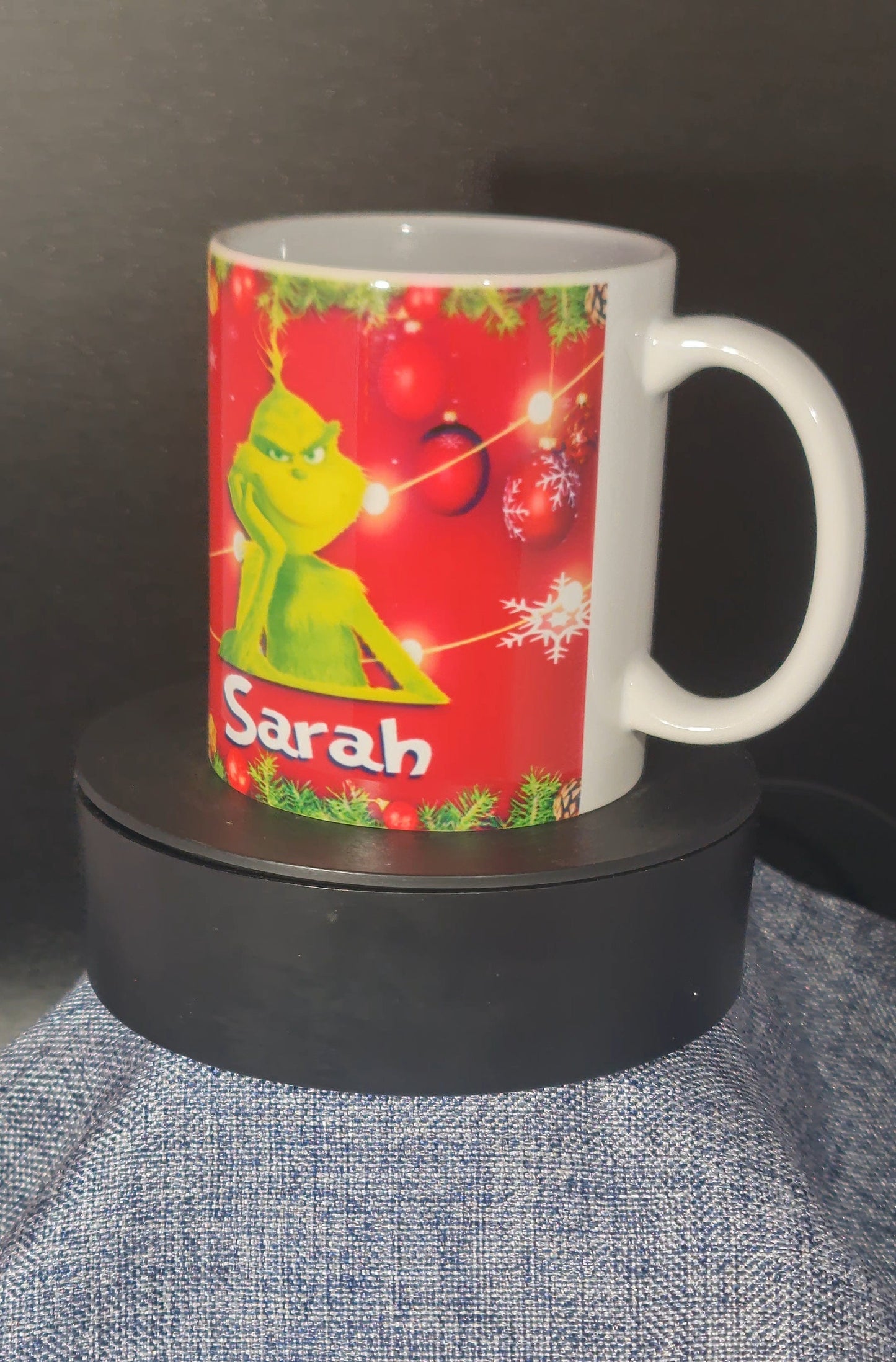 Personalised Grinch Christmas Mug