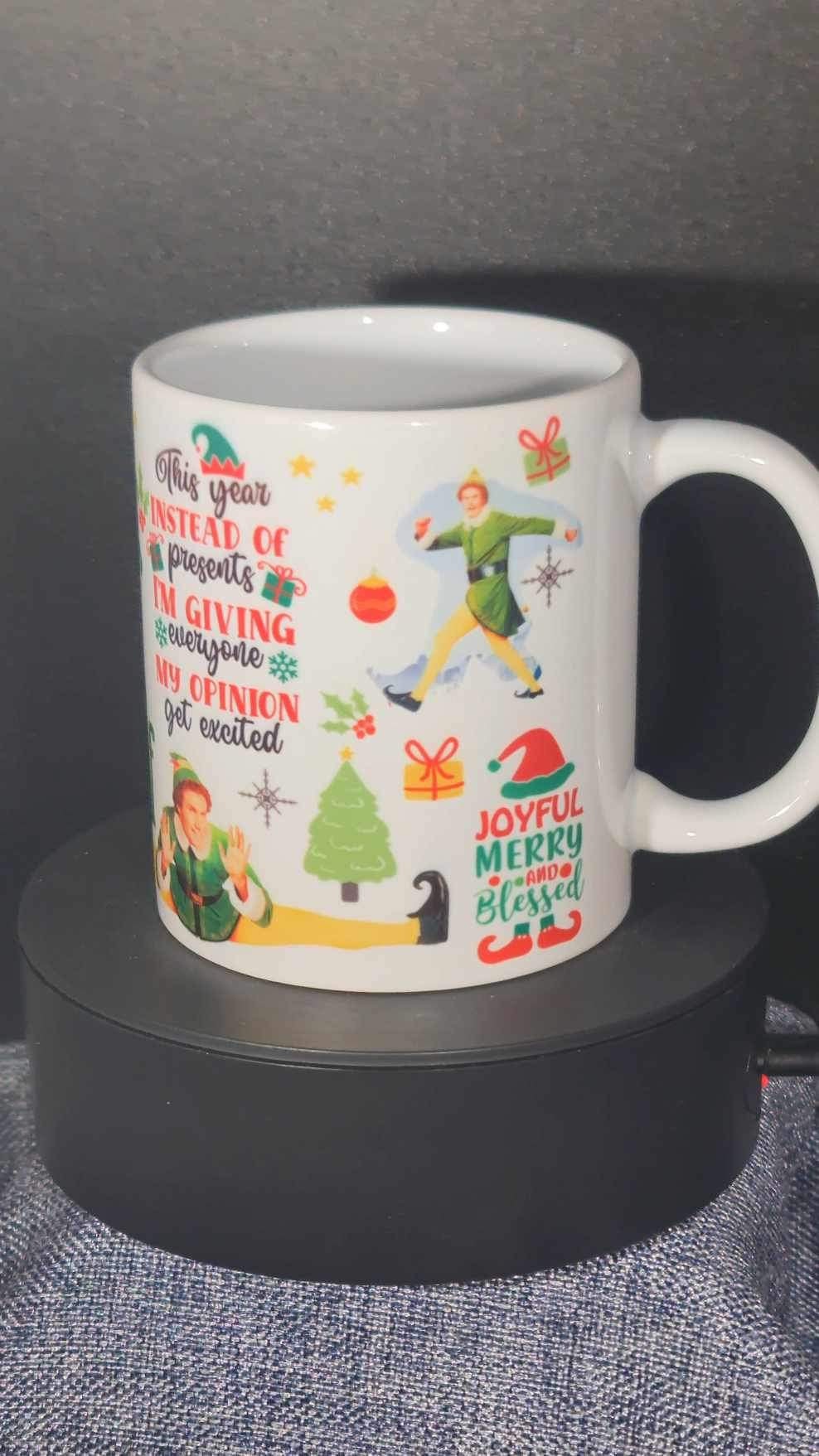 11oz elf Christmas mug
