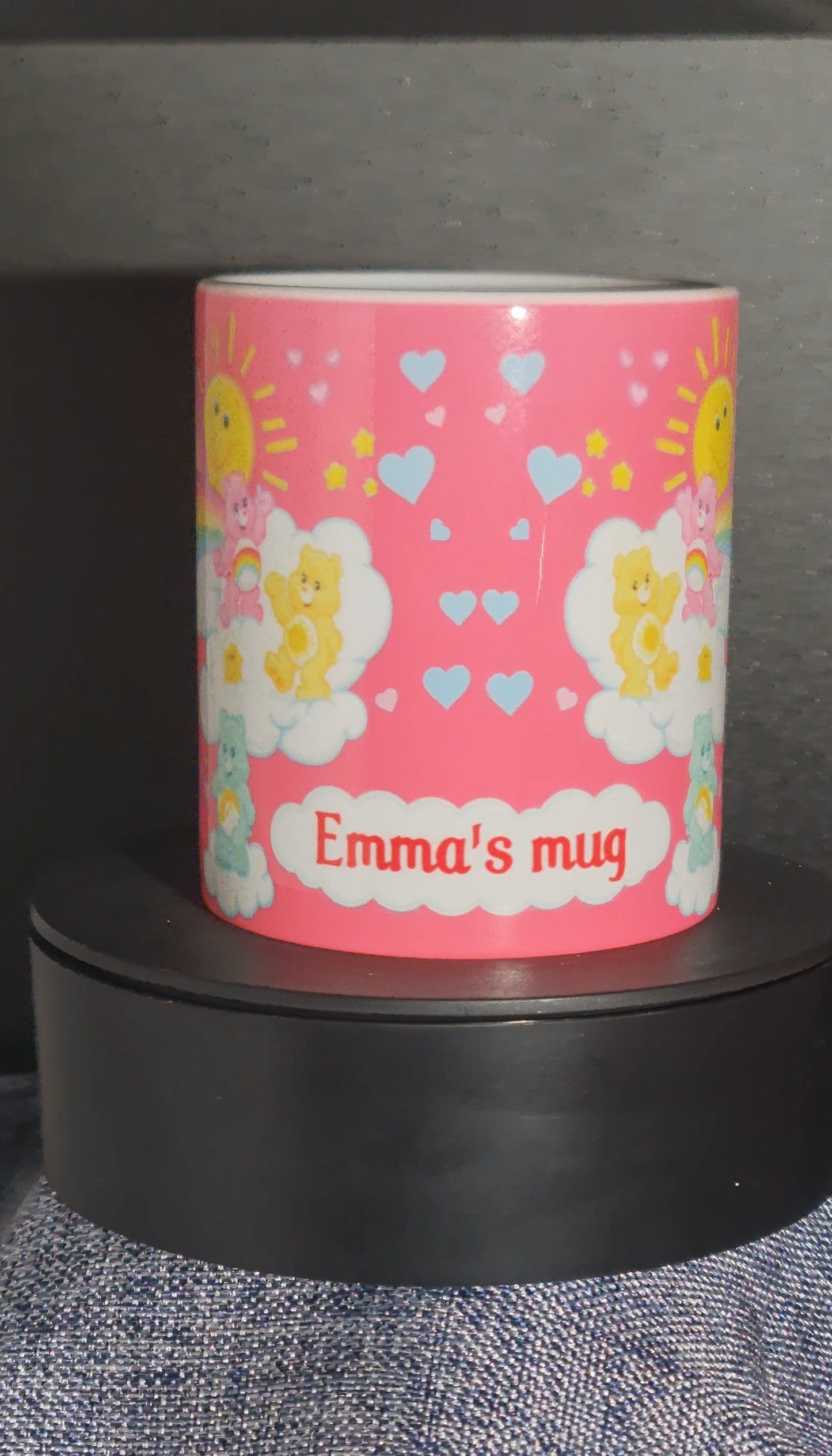 Pink Care Bears Personalised mug