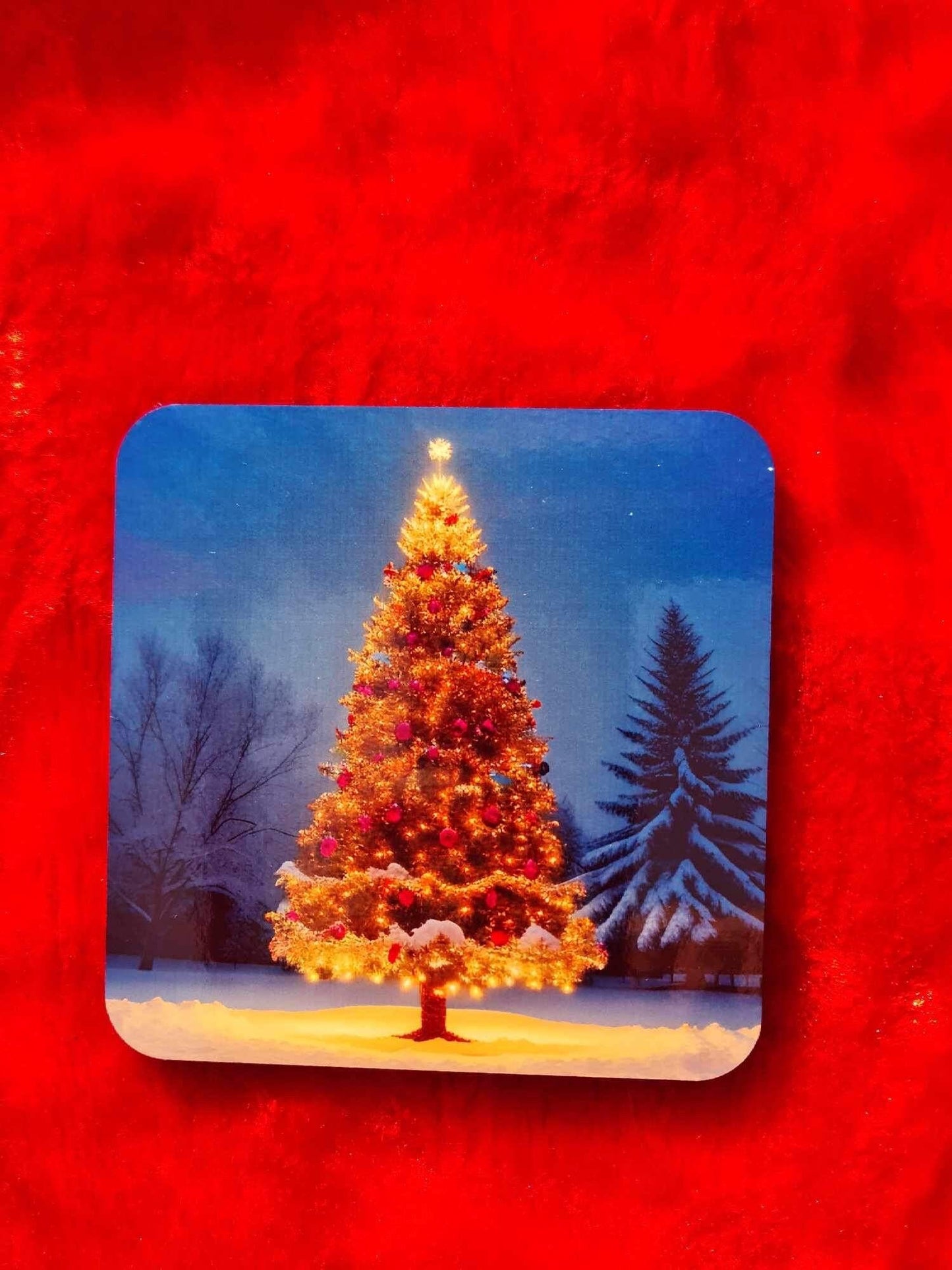 Set of 4 Christmas coasters