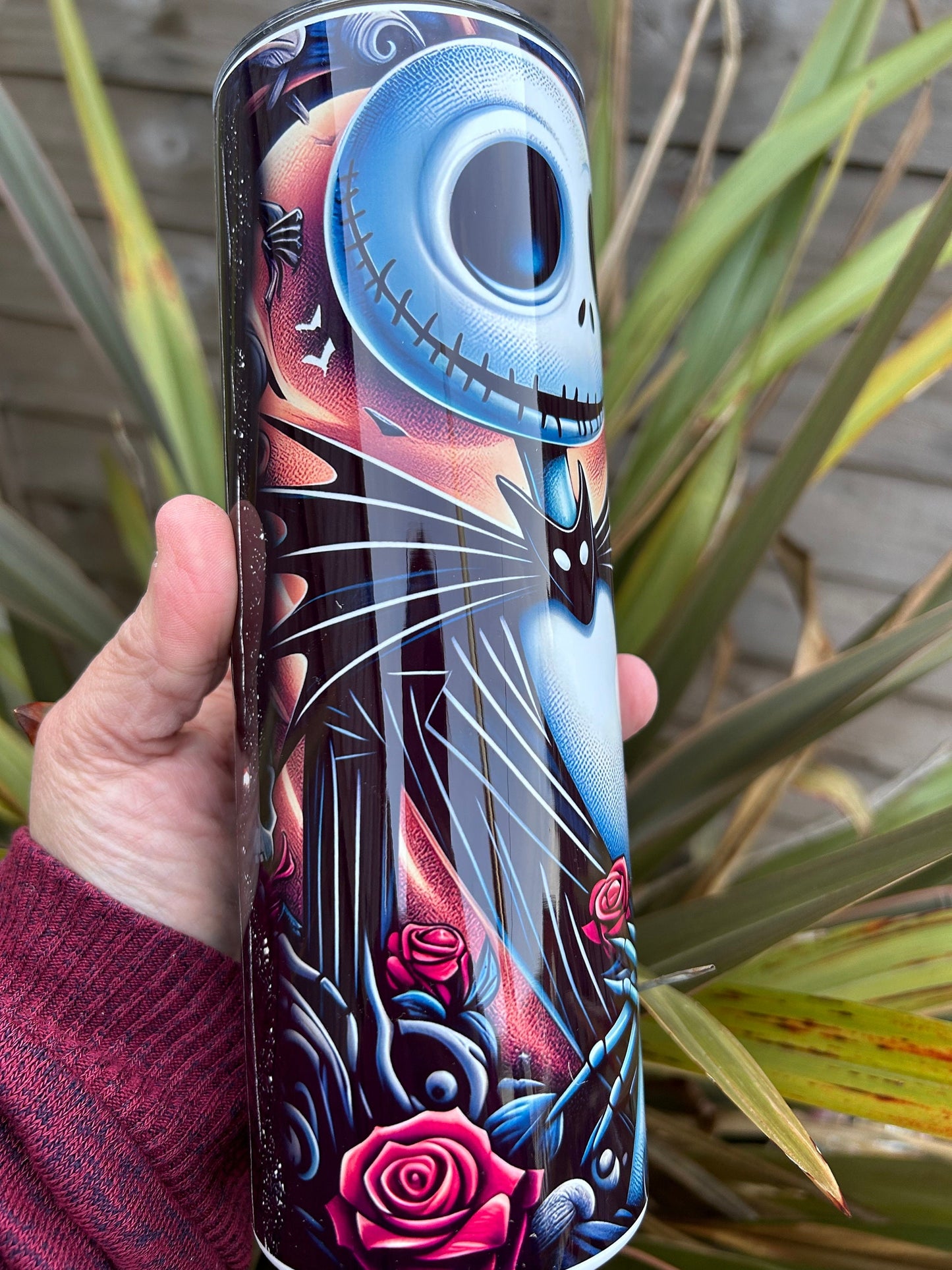 20oz Jack & Sally tumbler and straw