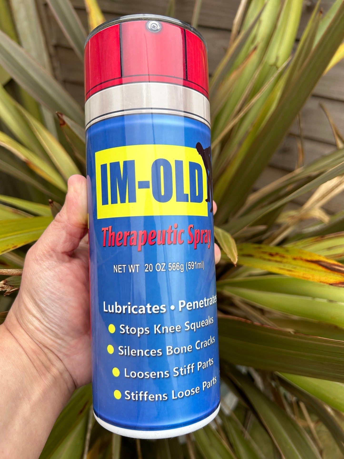 20oz Im old spray can tumbler and straw