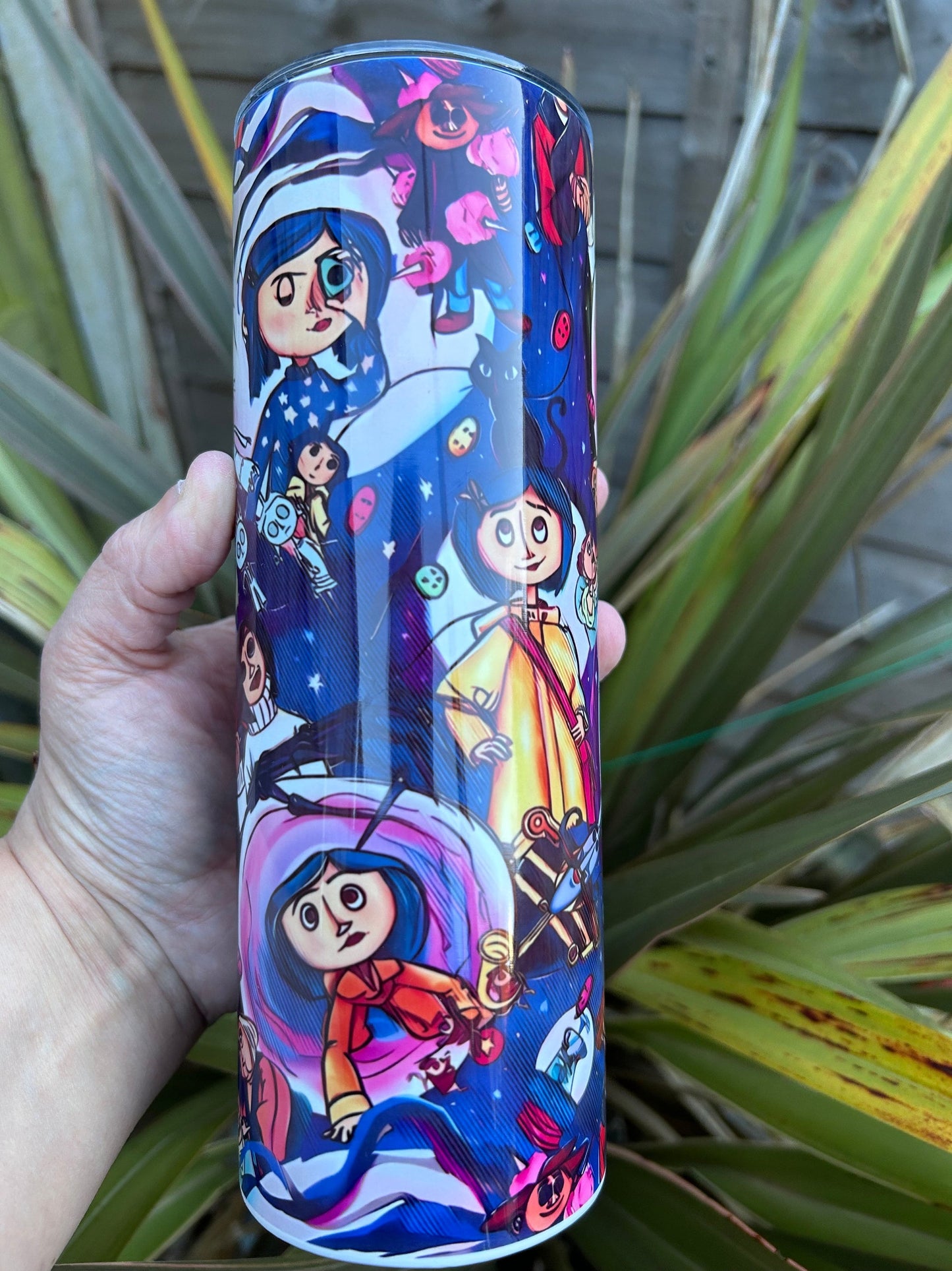 20oz cartoon character tumbler and straw