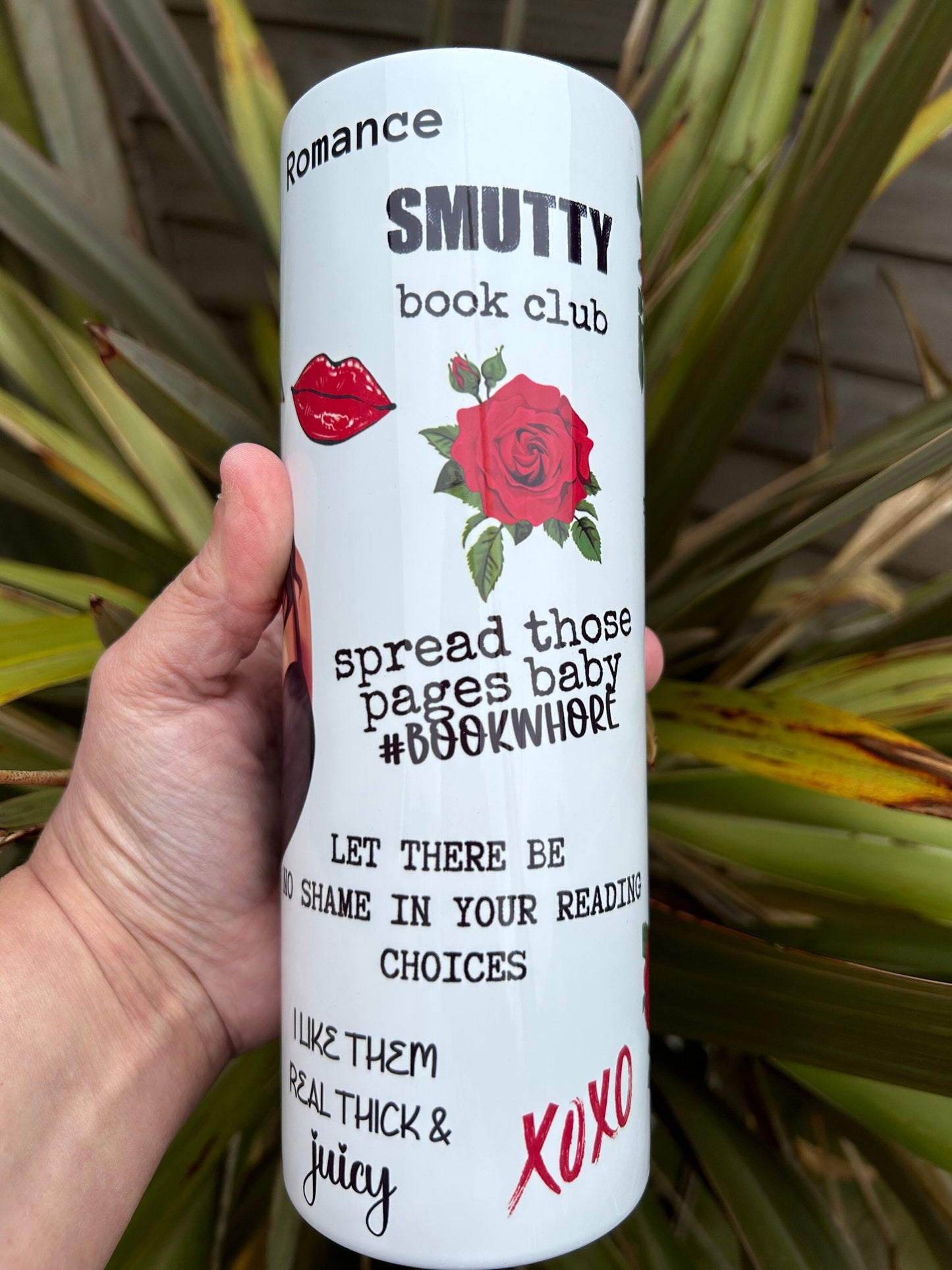 20oz Sexual Adult book tumbler and straw