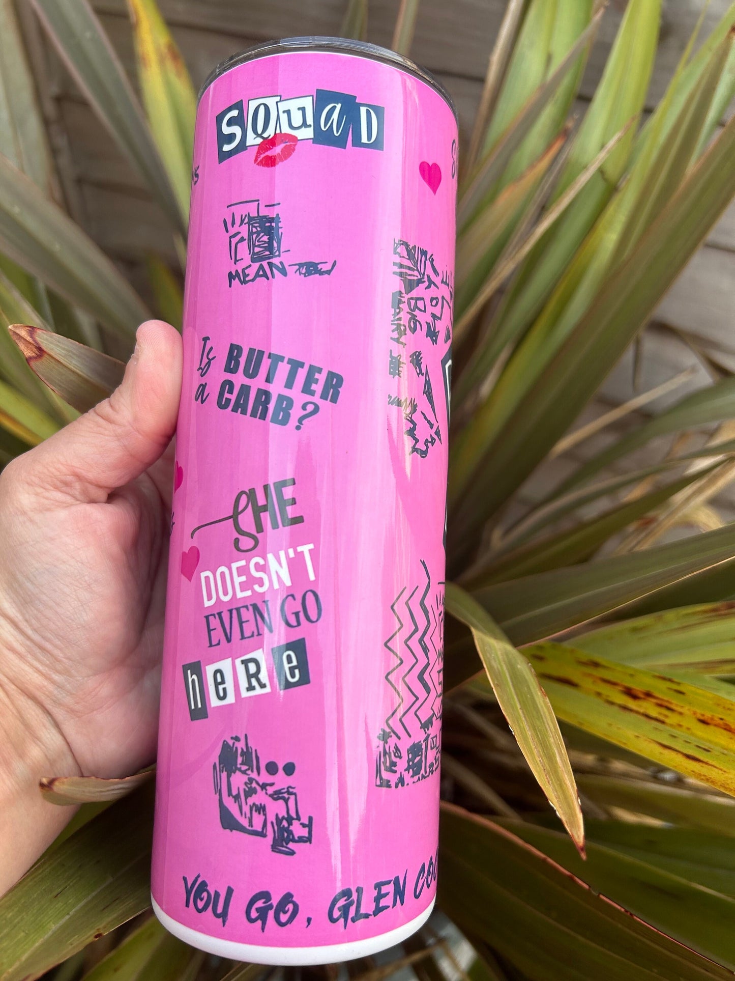 20oz burn book tumbler and straw