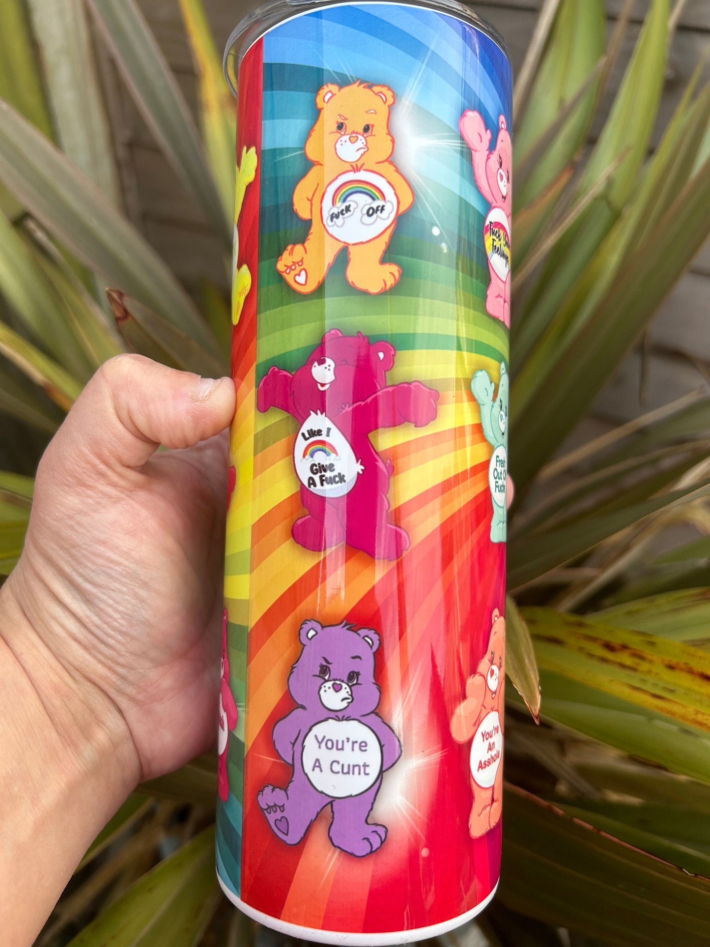 20oz Care Bear tumbler and straw