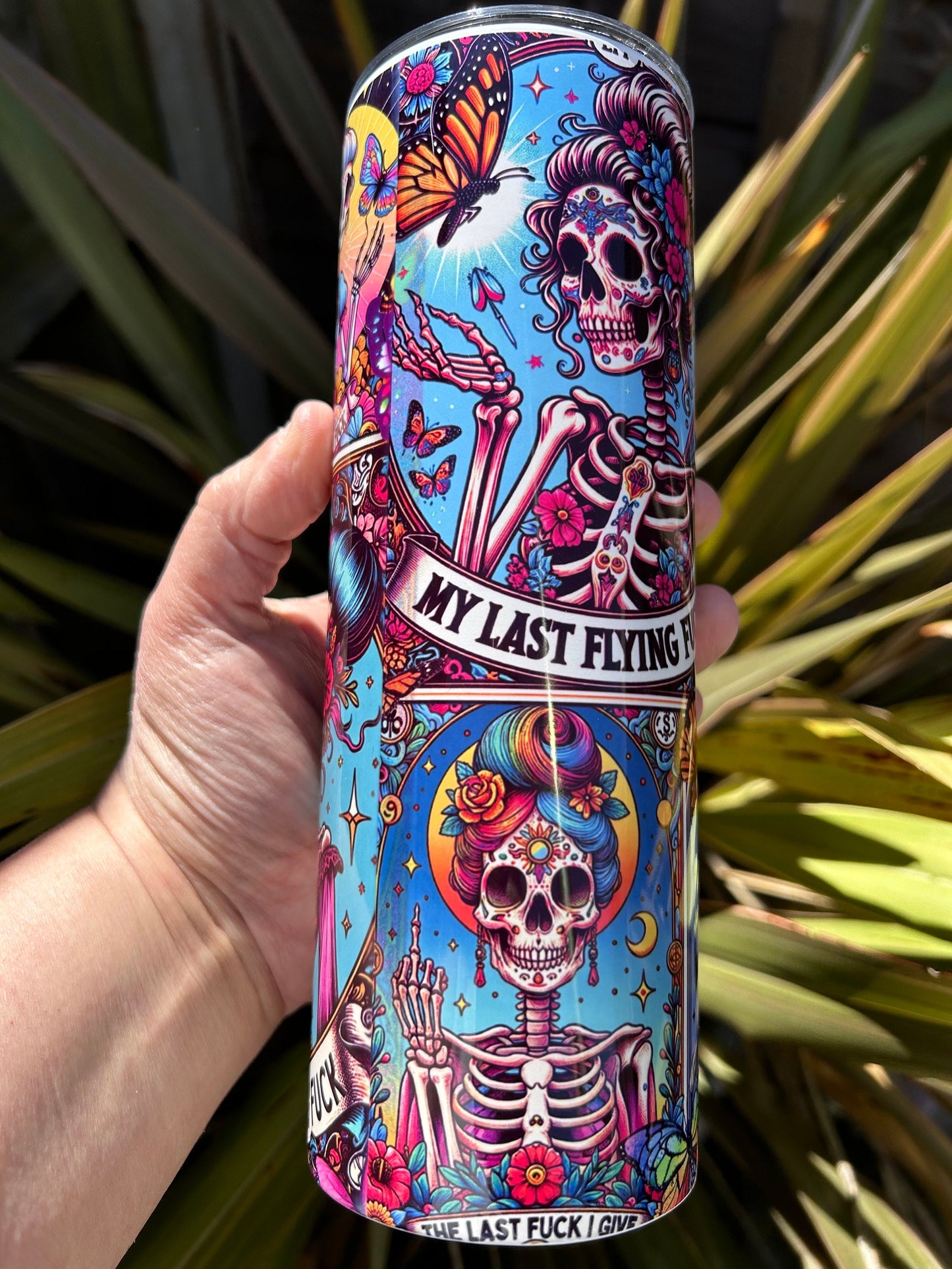 20oz My last flying f*ck tumbler and straw