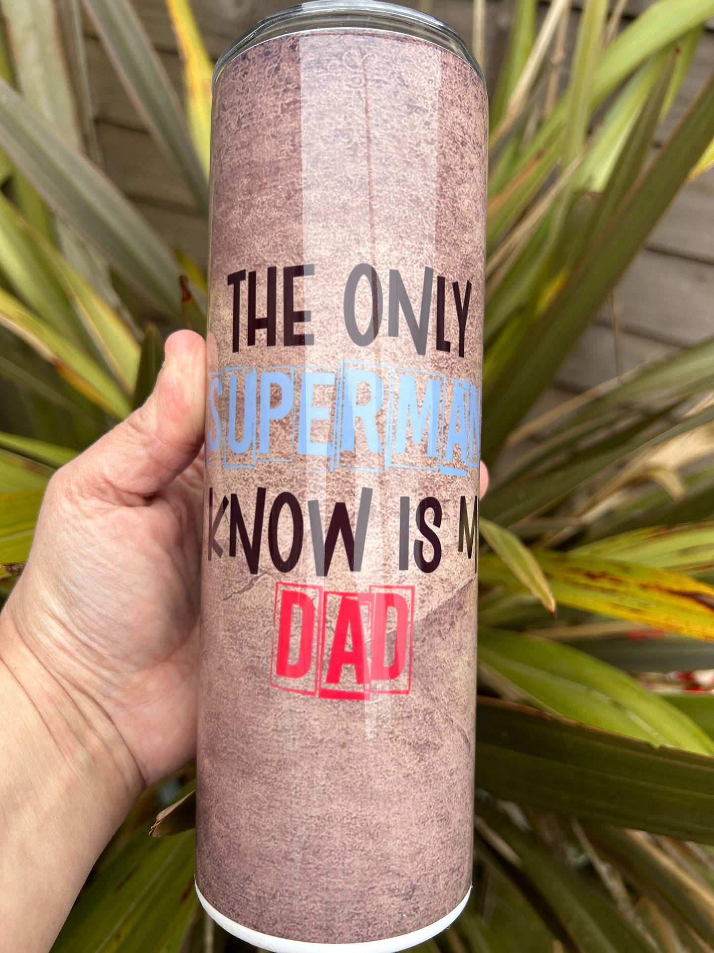 20oz Superdad tumbler and straw