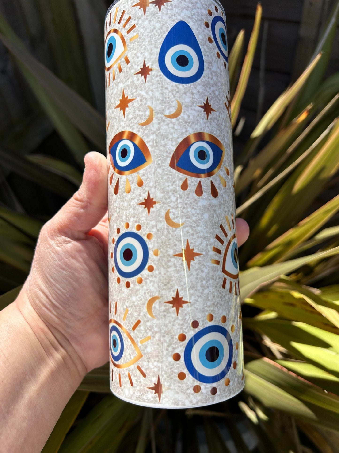 20oz Evil Eye tumbler and straw