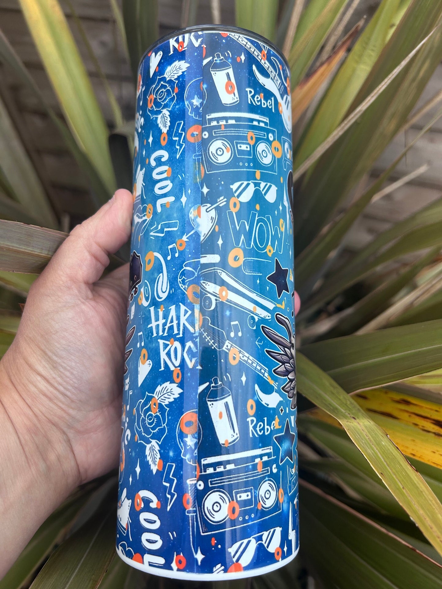 20oz Grandpa’s rock tumbler and straw