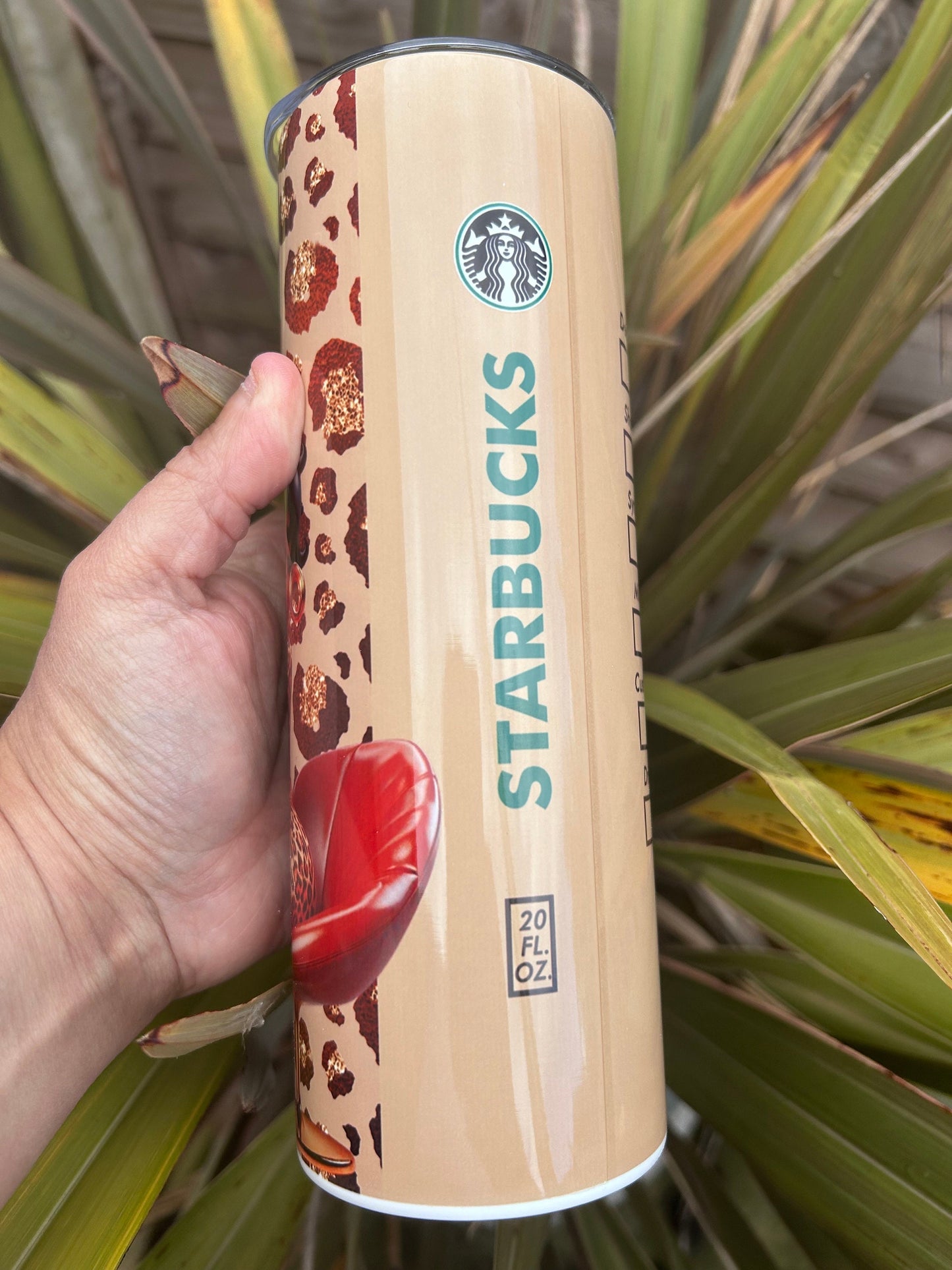 20oz cartoon icon tumbler and straw