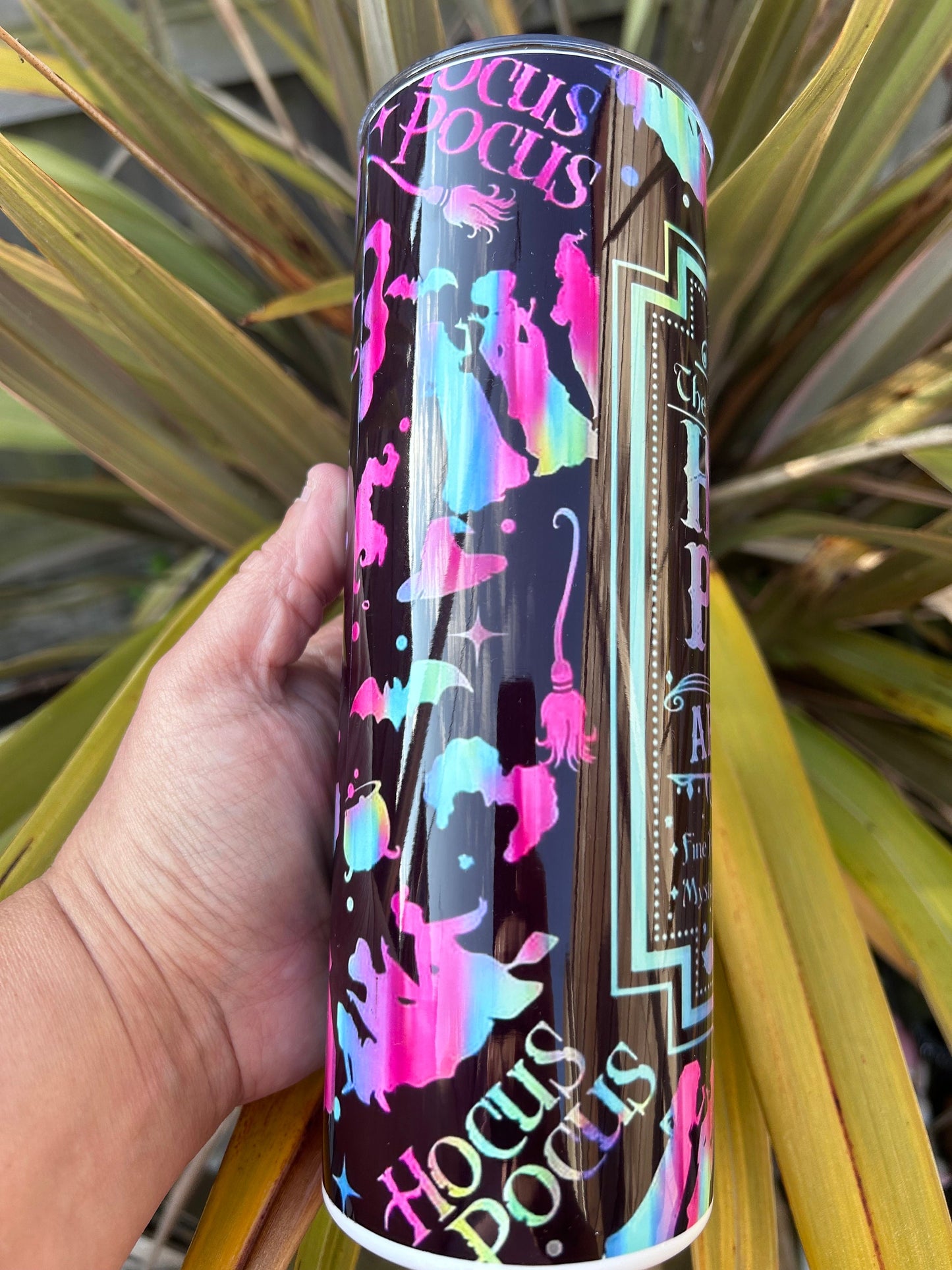 20oz hocus pocus style tumbler and straw
