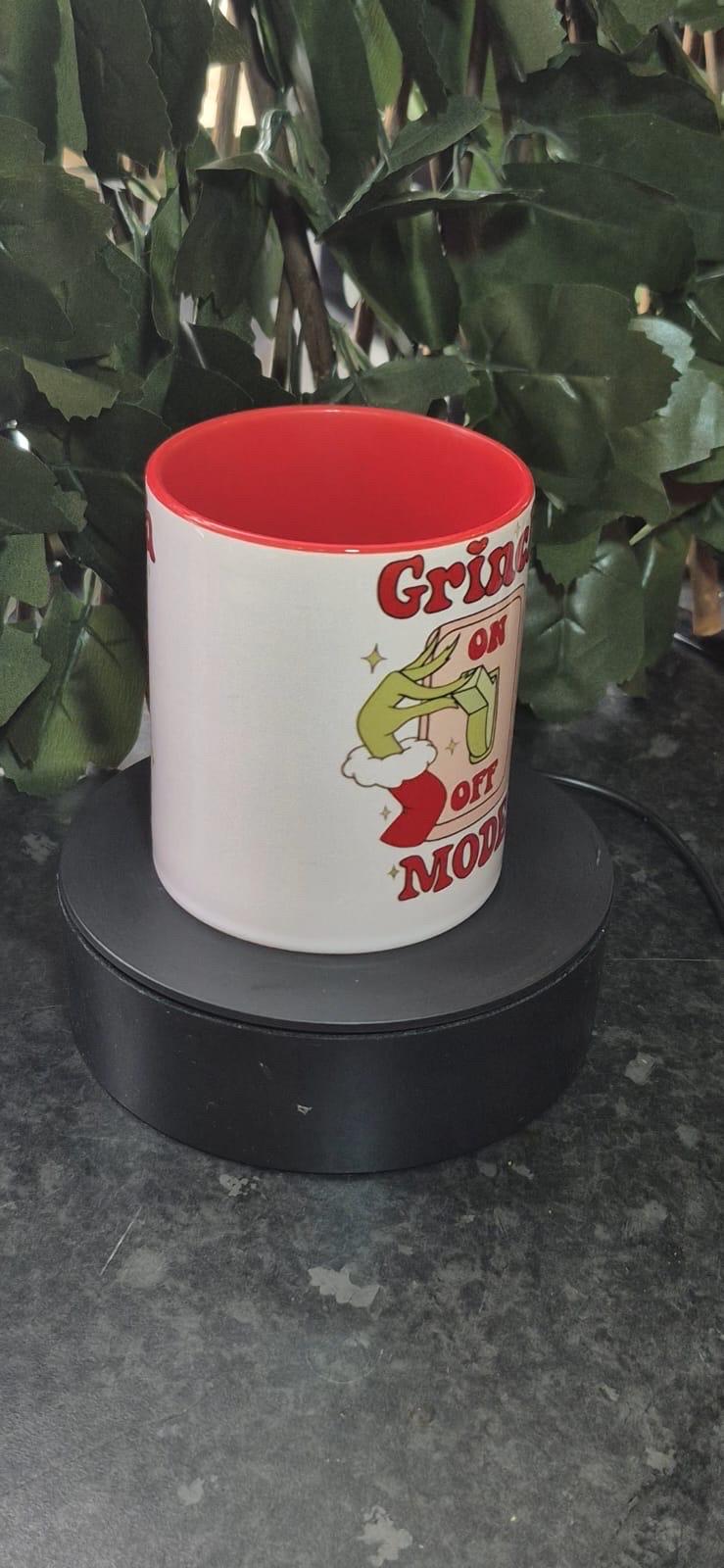 11oz Grinch Mode mug