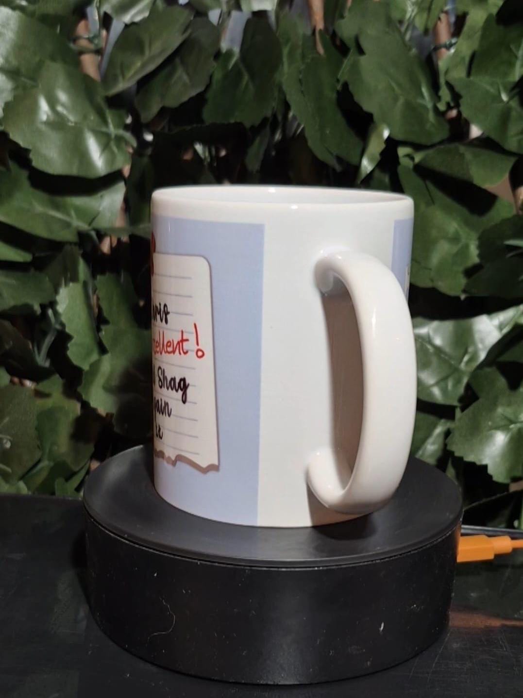 Personalised Valentines Note Mug