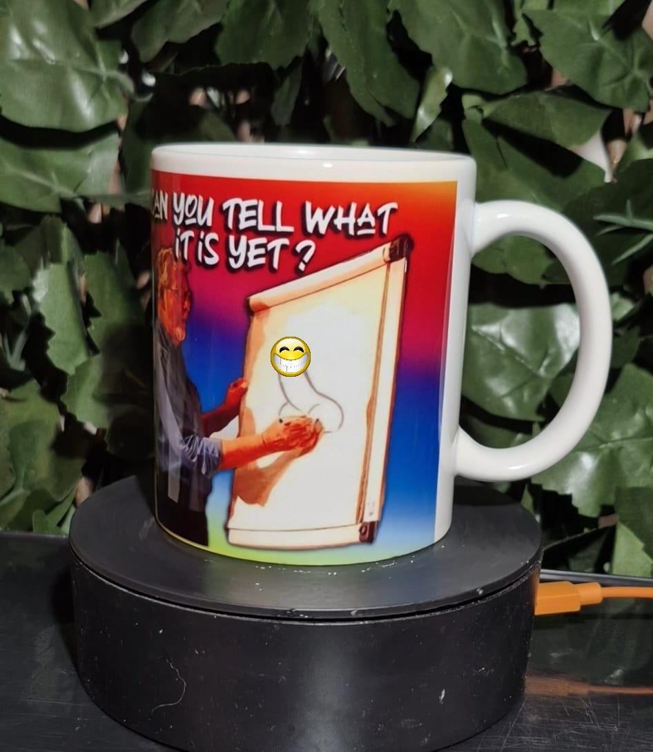 Rolf Harris Painting Mug