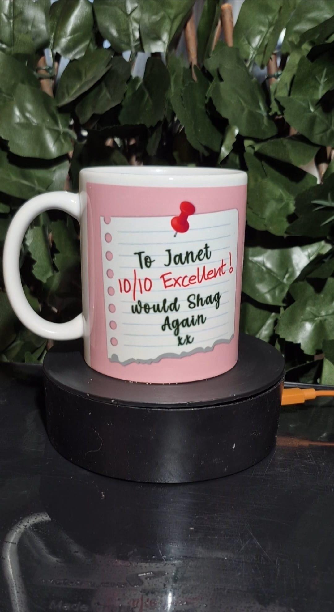 Personalised, valentines, partner, adult humour mug