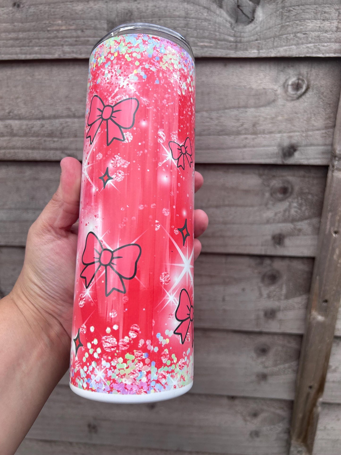 20oz fizzy drink tumbler and straw