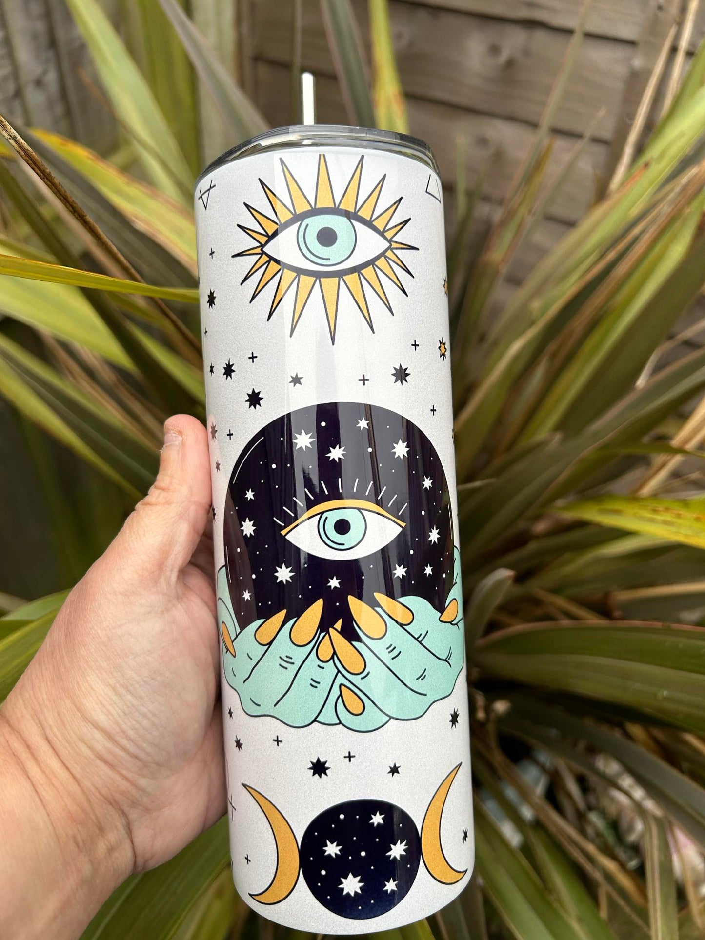 20oz Evil Eye, Aztec Tumbler