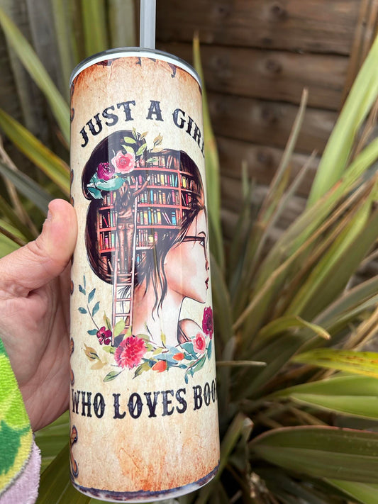 Just a Girl Who Loves Books 20oz Tumbler