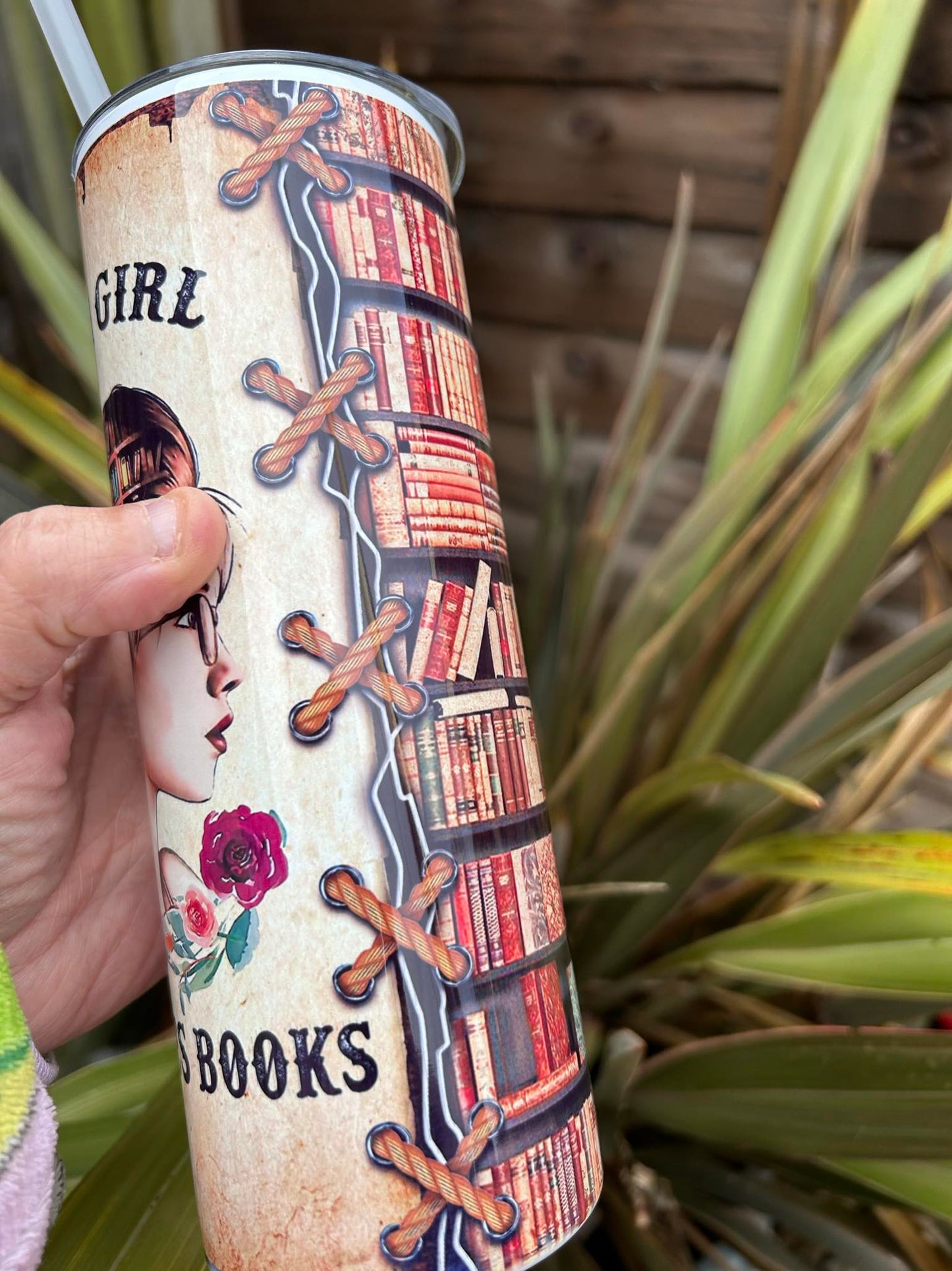 Just a Girl Who Loves Books 20oz Tumbler