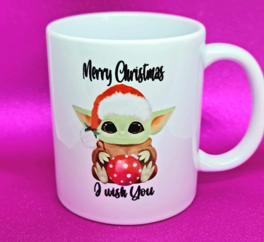 Yoda Christmas mug