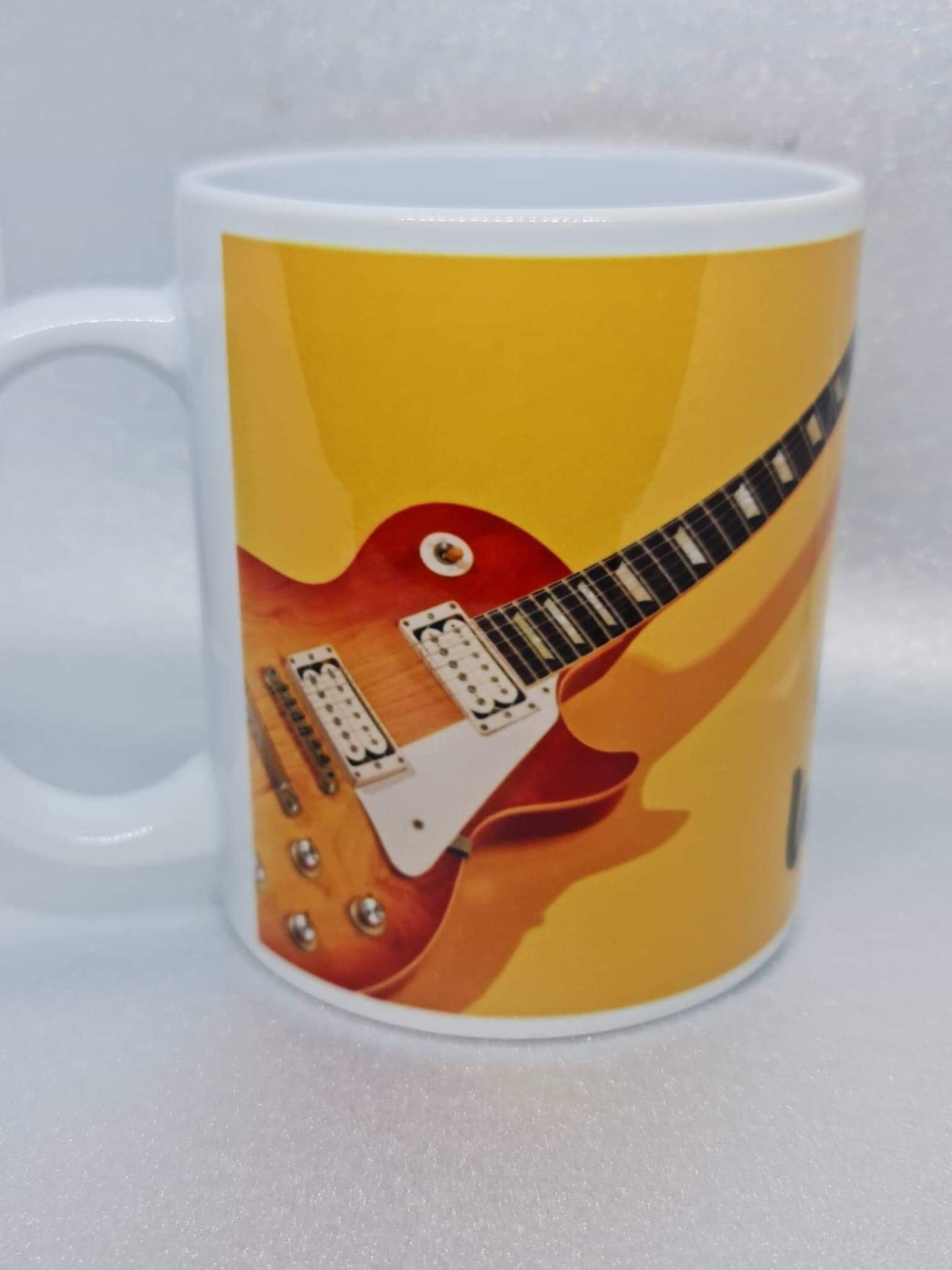 Guitar player six string musical custom coffee mug