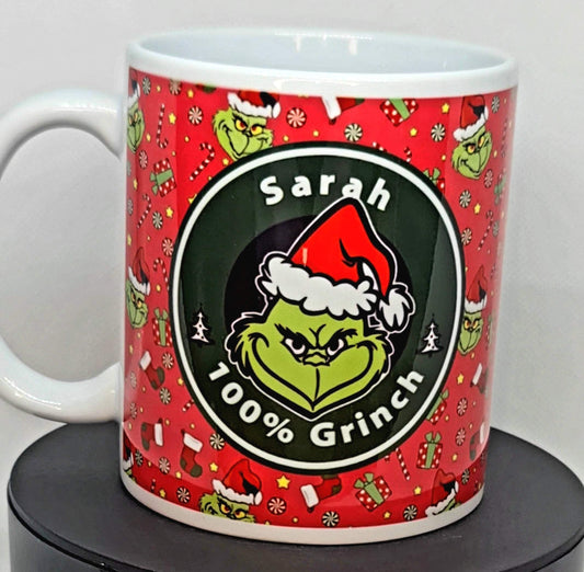 Xmas, Christmas personalised grinch mug