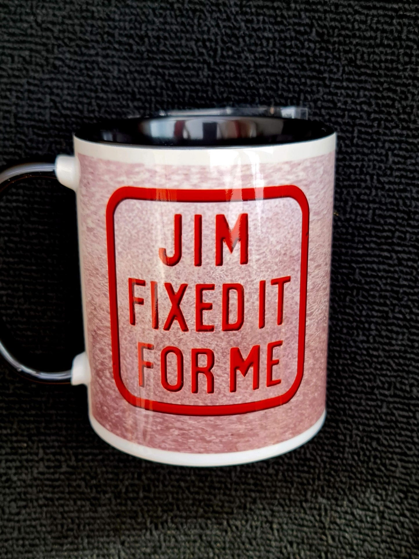 Jim fixed it for me, funny, novelty,humours mug