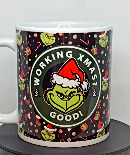 Xmas, grinch Christmas coffee, work mug