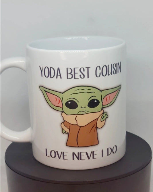 Personalised baby yoda mug