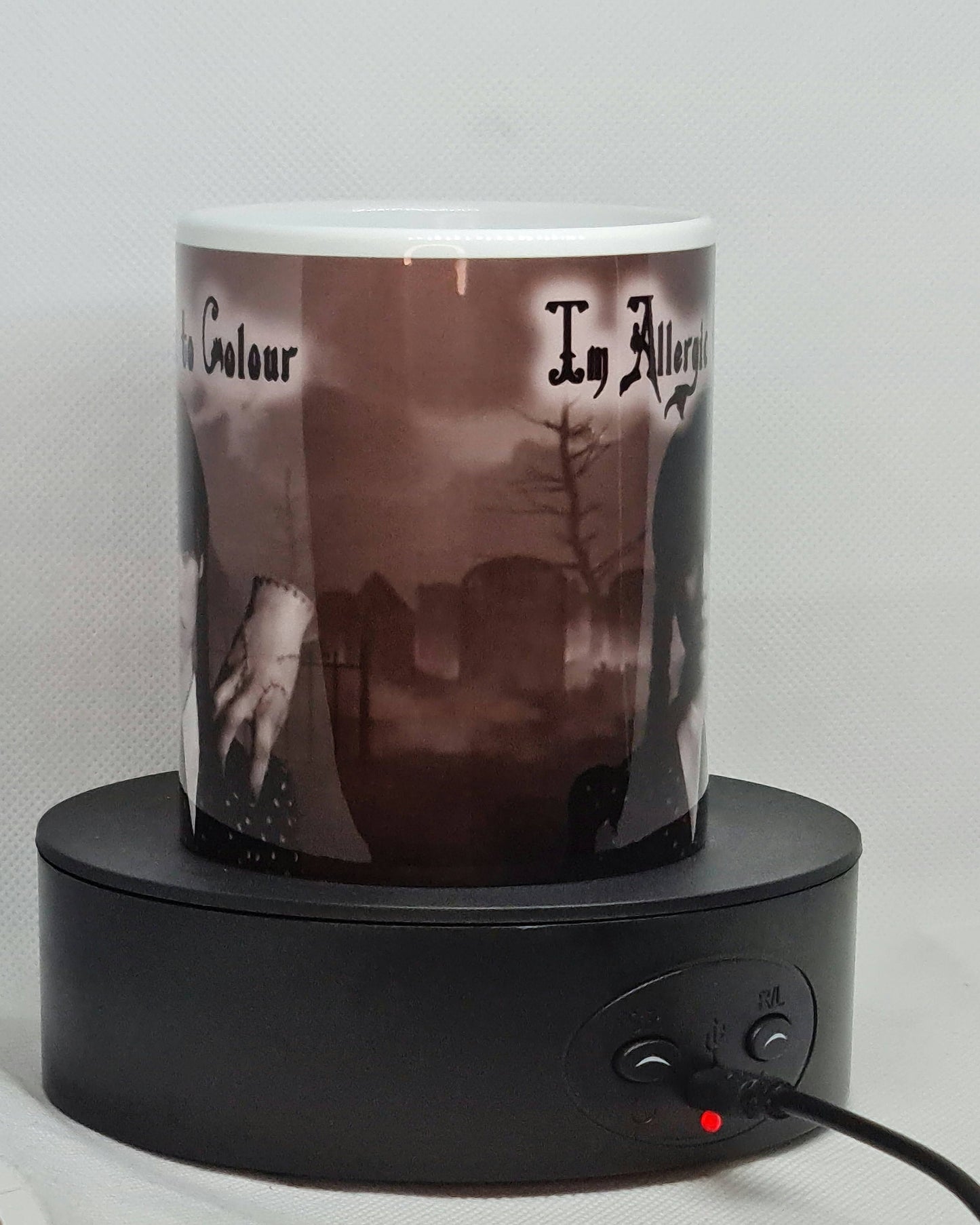 Im Allergic to Colour Wednesday Addams Fan art mug